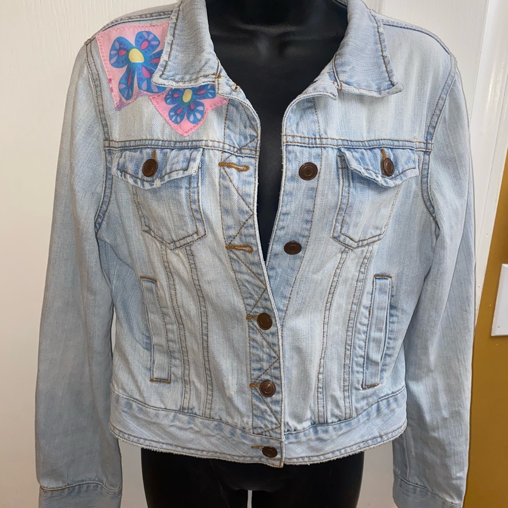 Reworked demin jacket “Barbie” edition!!!
